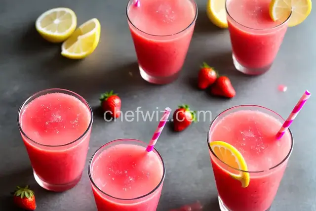 Strawberry Lemonade Slushie