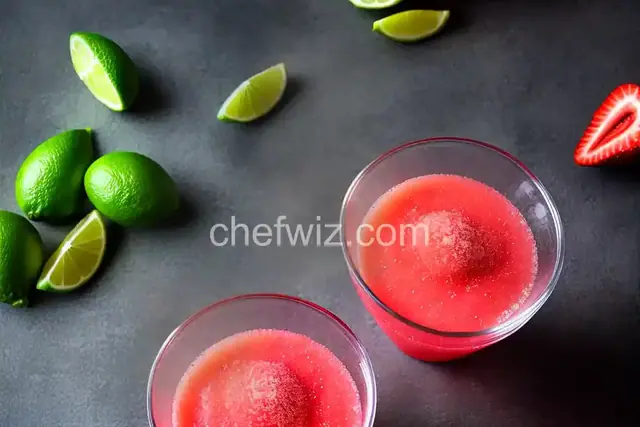Strawberry-Lime Slushie