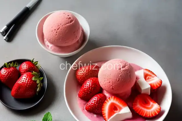 Strawberry-Lychee Sorbet