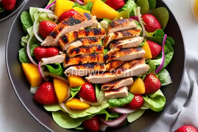 Strawberry-Mango Grilled Chicken Salad