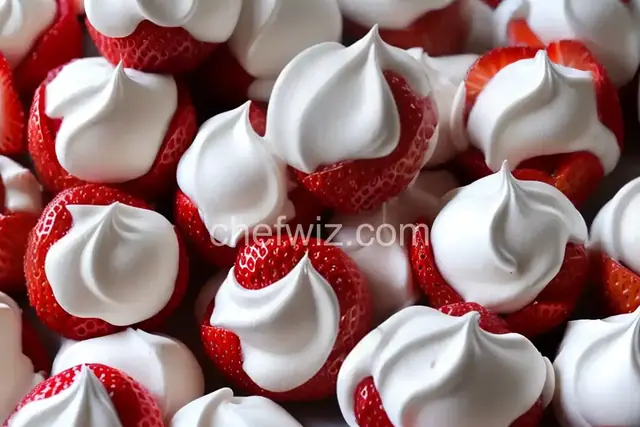 Strawberry Meringue Cookies