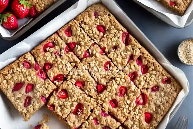 Strawberry Oatmeal Bars