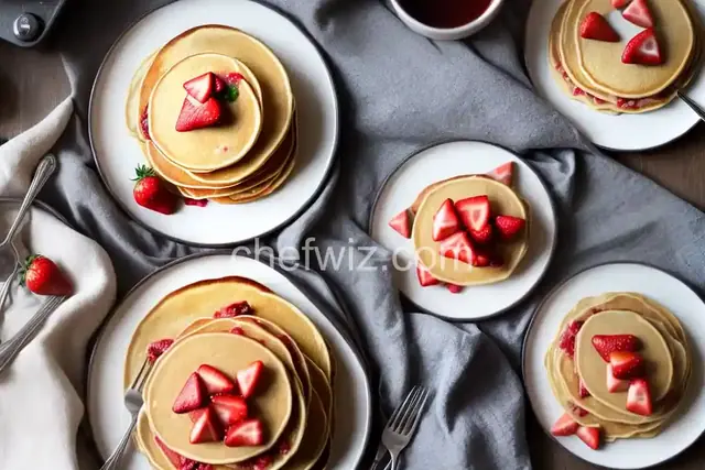 Strawberry Pancakes With Mamma Callie's Syrup
