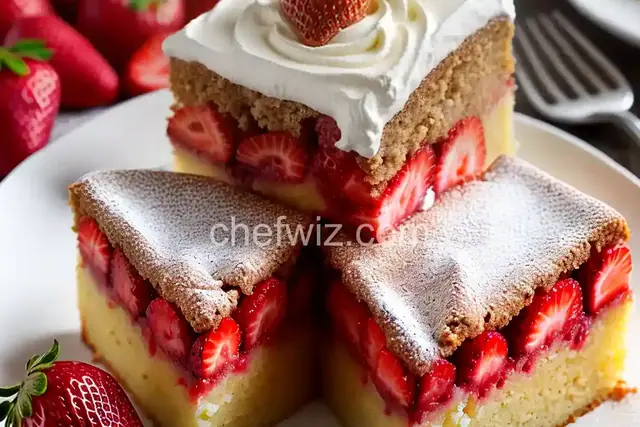 Strawberry Pudding Cake