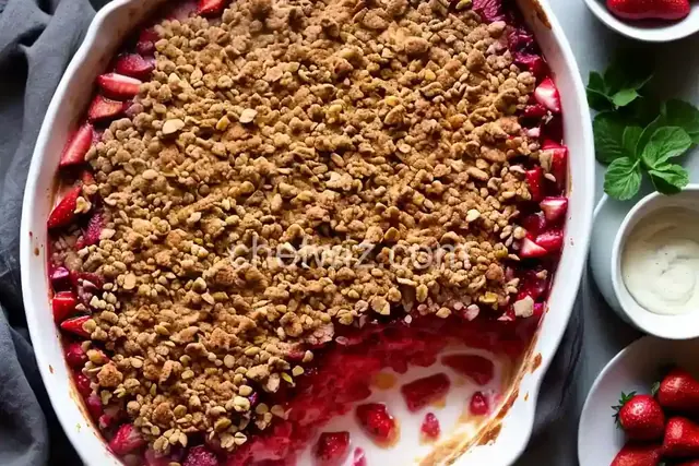 Strawberry Rhubarb Crisp