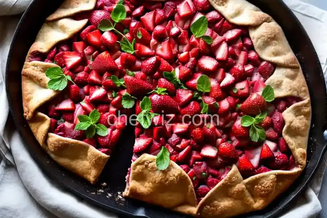 Strawberry-Rhubarb Galette