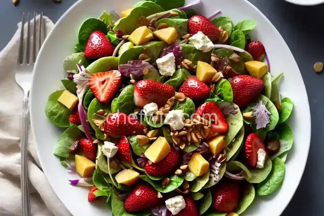 Strawberry Salad with Shallot-Honey Vinaigrette