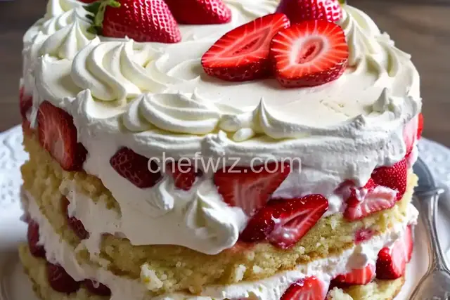 Strawberry Shortcake Ice Cream Cake