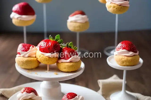 Strawberry Shortcake Pops