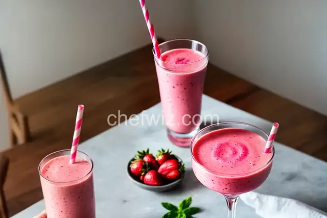 Strawberry Slushy (Smoothie) with a Kick
