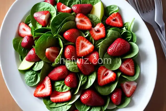Strawberry, Spinach, and Pear Salad