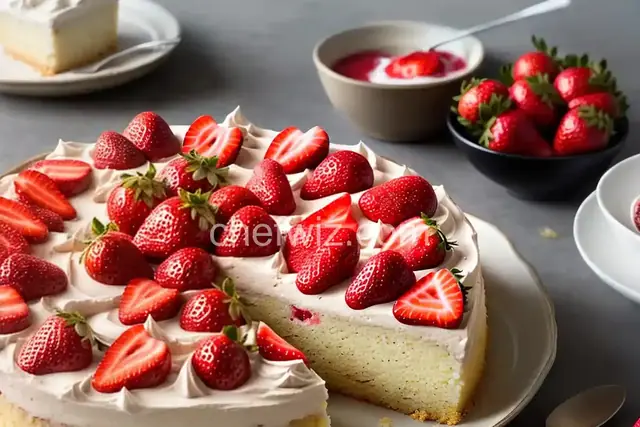 Strawberry Spoon Cake