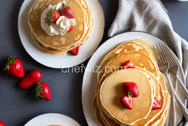 Strawberry Vanilla Pancakes
