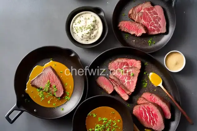 Strip Steak With Umami Butter Sauce