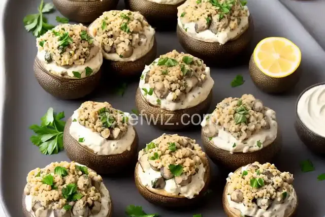 Stuffed Cream Cheese Mushrooms