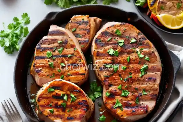 Stuffed Grilled Pork Chops