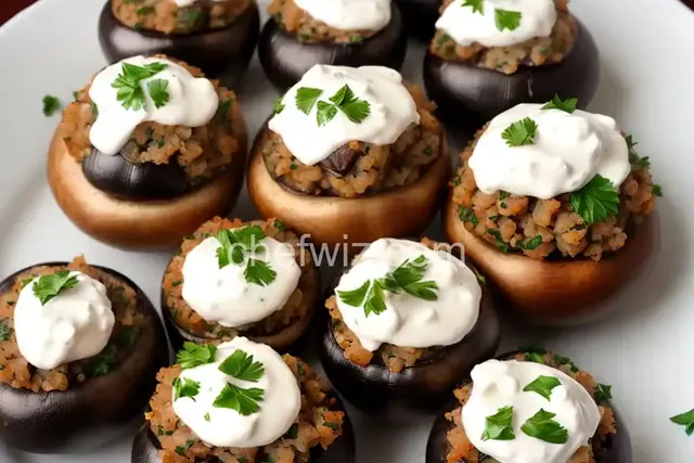 Stuffed Mushrooms with Sour Cream