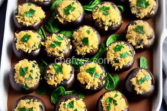 Stuffed Mushrooms with Spinach