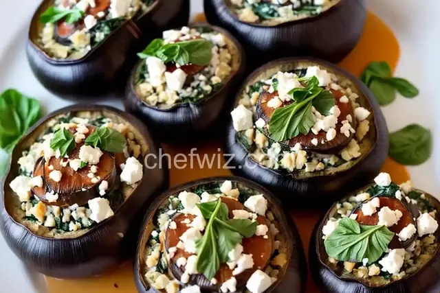 Stuffed Portobello Mushrooms with Spinach and Feta