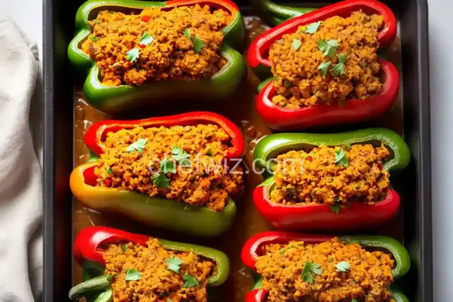 Stuffed Red Bell Peppers
