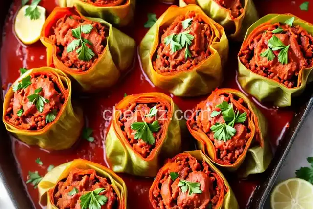 Stuffed Red Cabbage Rolls