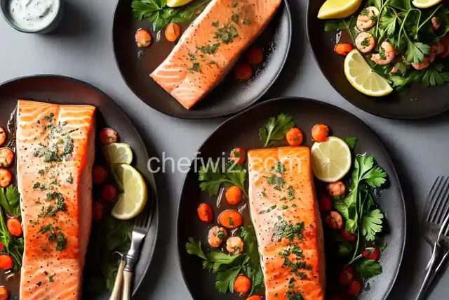 Stuffed Salmon with Shrimp and Crab