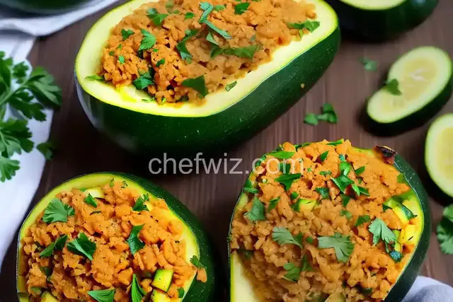 Stuffed Young Zucchini