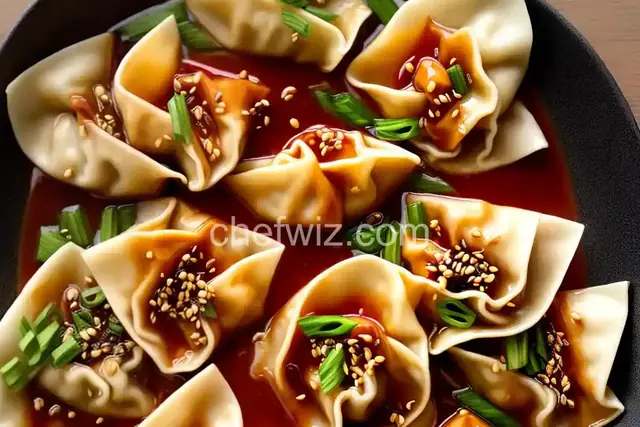 Suanla Chaoshou (Sichuan-Style Wontons in Hot and Sour Vinegar and Chili Oil Sauce) Recipe