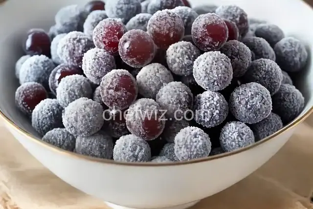 Sugar Frosted Grapes