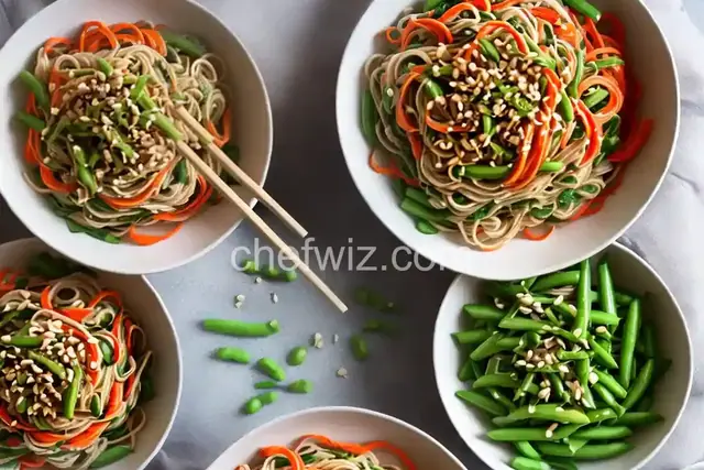 Sugar Snap Pea and Carrot Soba Noodles