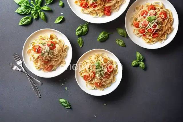 Summer Fresh Pasta with Tomatoes and Prosciutto