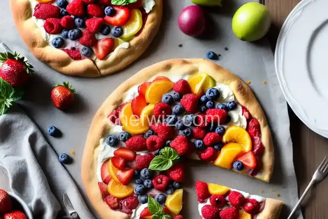 Summer Fruit Brunch Pizza