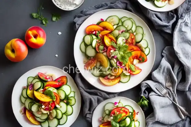Summer Nectarine, Tomato, and Cucumber Salad