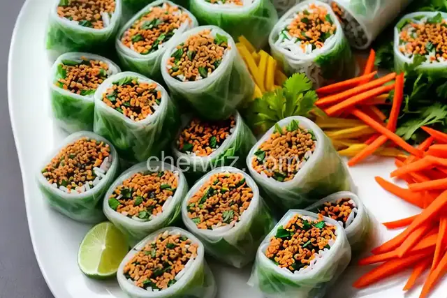Summer Rolls With Peanut Dipping Sauce