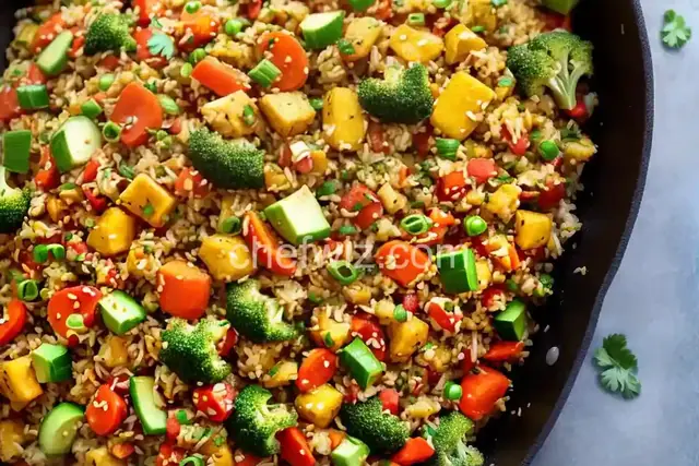 Summer Veggie Cauliflower Fried Rice