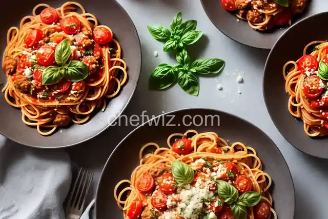 Summertime Spaghetti with Fresh Tomato Sauce