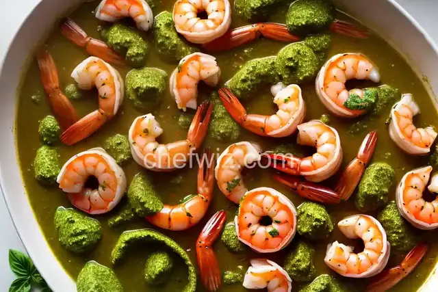 Summery Shrimp with Pesto