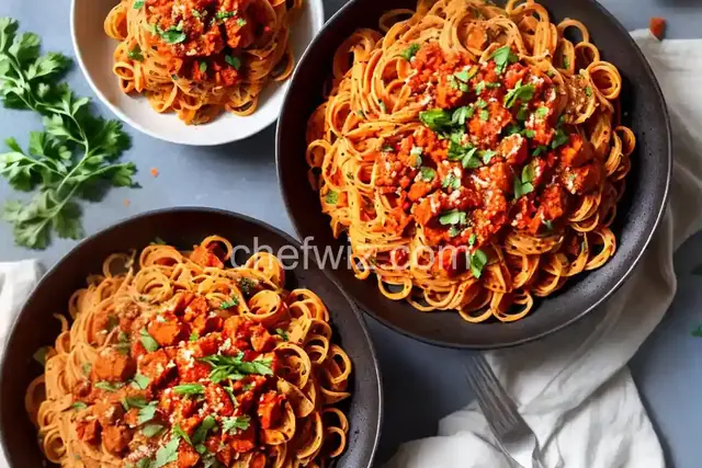 Sun-Dried-Tomato Romesco Pasta