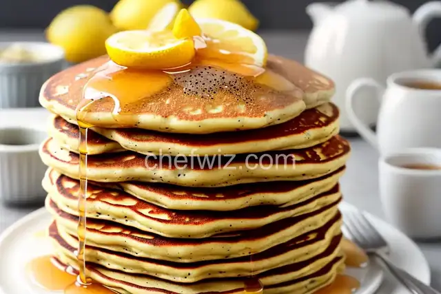 Sunday Morning Lemon Poppy Seed Pancakes