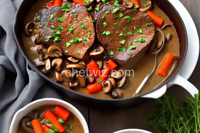 Sunday Pot Roast with Mushroom Gravy