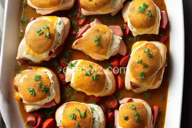 Sunny's Ham and Cheese Stuffed Chicken Breasts (Chicken Cordon Bleu)