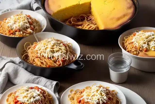 Sunshine's cornbread spaghetti