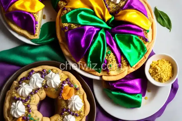 Super Easy Mardi Gras King Cake