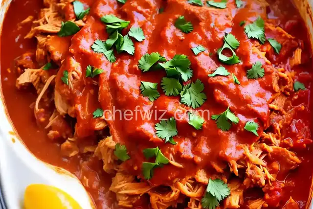 Super Easy Slow Cooker Chicken Enchilada Meat