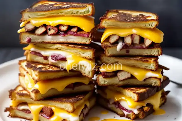 Super-Stuffed Monte-Cristo Sandwiches