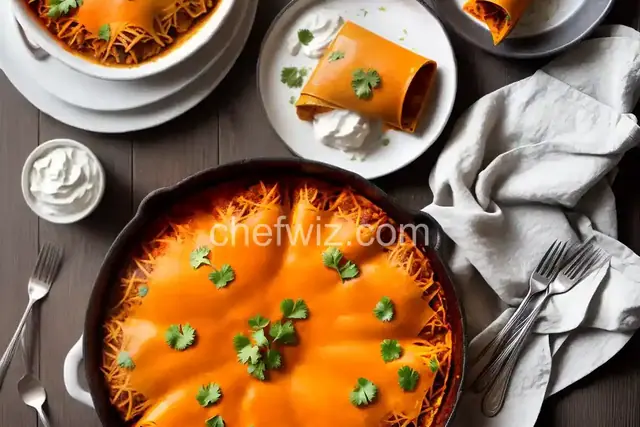 Surprise, It's Pumpkin! Enchiladas