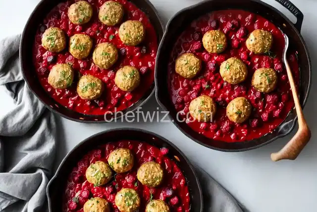 Swedish Meatballs with Lingonberry Sauce