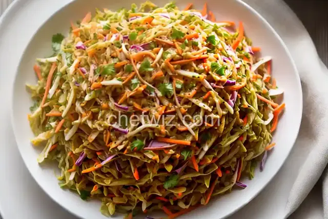 Sweet, Hot Mustard Slaw