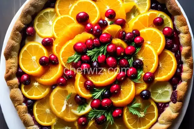 Sweet Orange and Cranberry Baked Brie