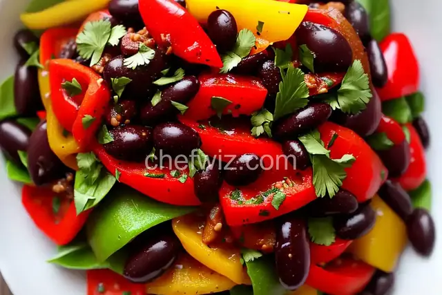 Sweet Pepper Balsamic Bean Salad